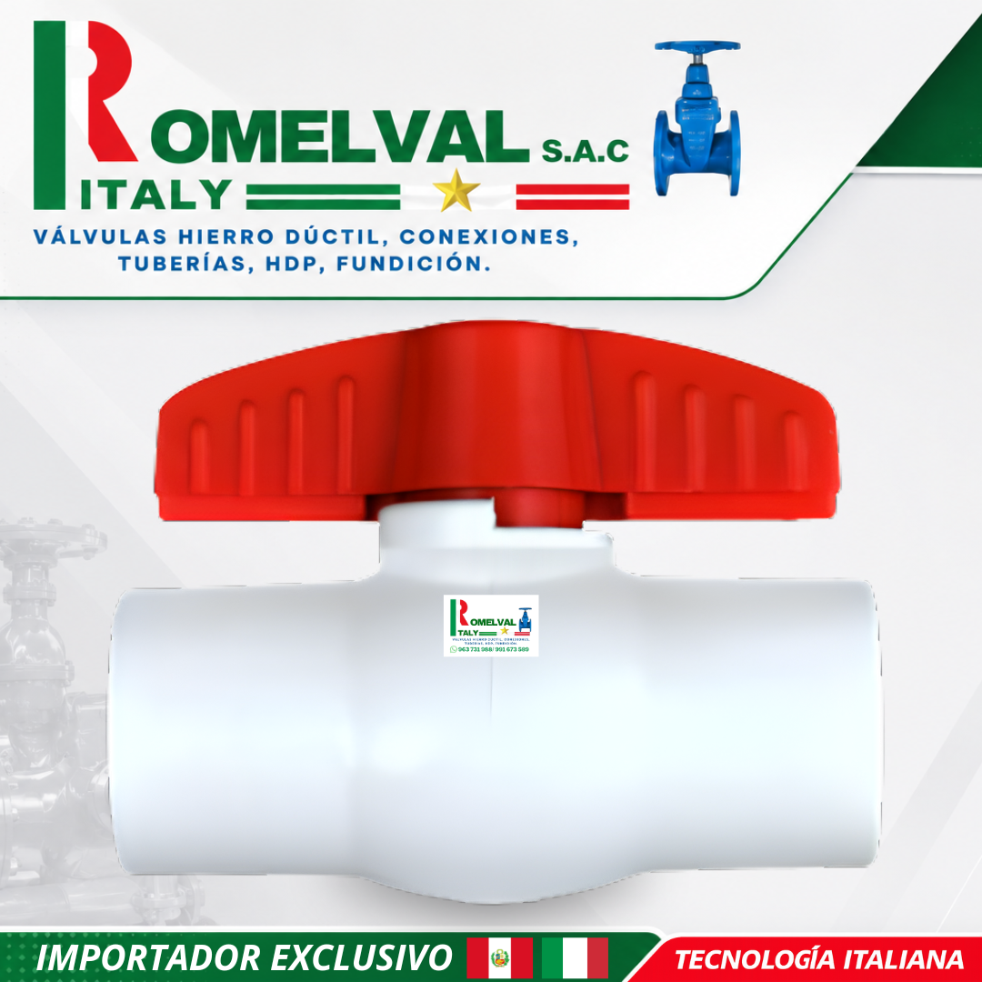 Válvula de paso PVC Citaly